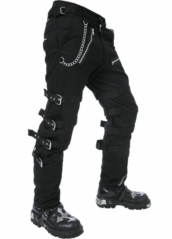 Men's Bondage EMO Black Goth Punk Rock 